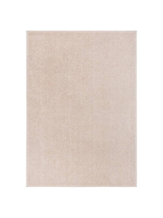 Lyhytnukkainen matto 240x340 cm tumma beige