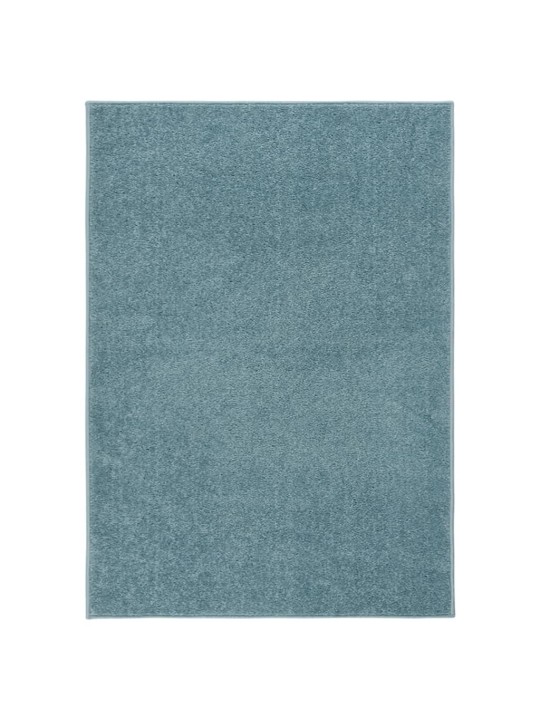 Lyhytnukkainen matto 120x170 cm sininen