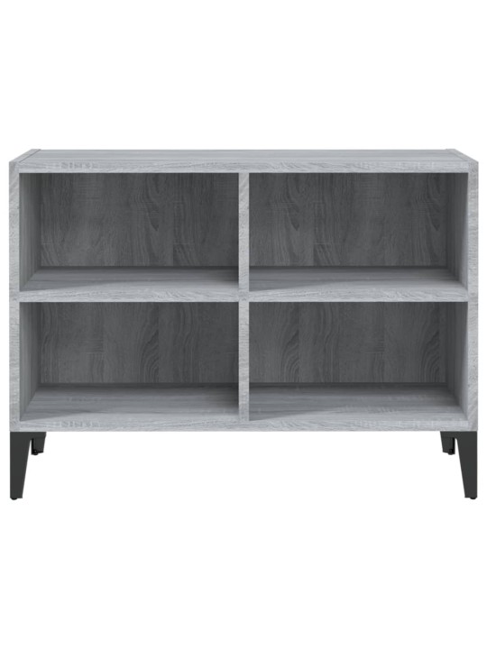 Tv-taso metallijaloilla harmaa sonoma 69,5x30x50 cm