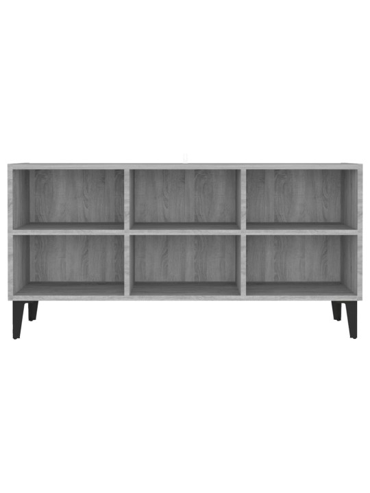 Tv-taso metallijaloilla harmaa sonoma 103,5x30x50 cm