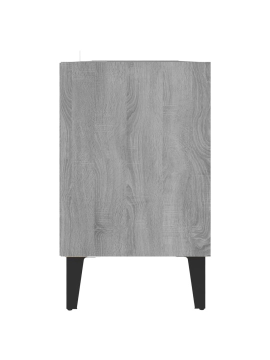 Tv-taso metallijaloilla harmaa sonoma 103,5x30x50 cm