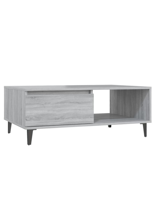 Sohvapöytä harmaa sonoma 90x60x35 cm tekninen puu