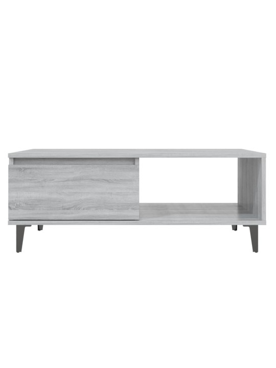Sohvapöytä harmaa sonoma 90x60x35 cm tekninen puu