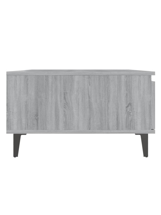 Sohvapöytä harmaa sonoma 90x60x35 cm tekninen puu