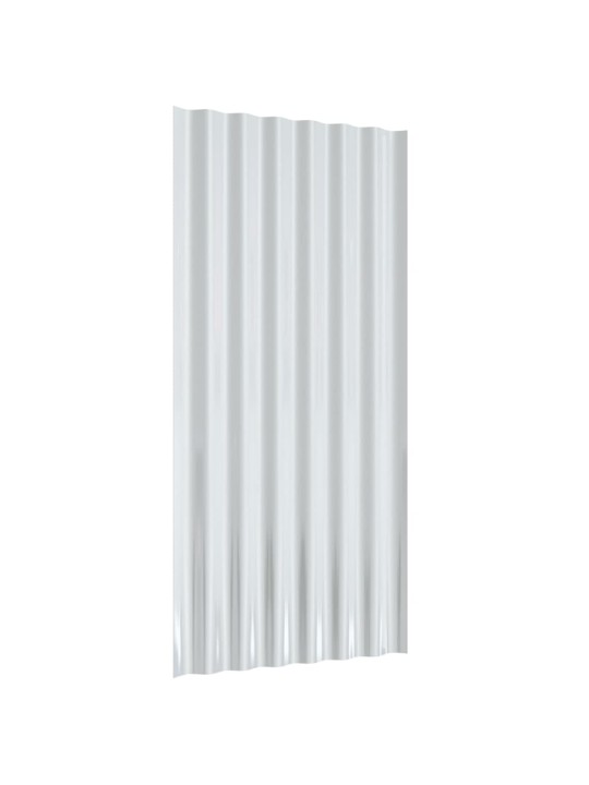 Kattopaneeli 12 kpl jauhemaalattu teräs vihreä 80x36 cm