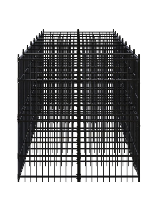 Koiran ulkohäkki teräs 14,75 m²