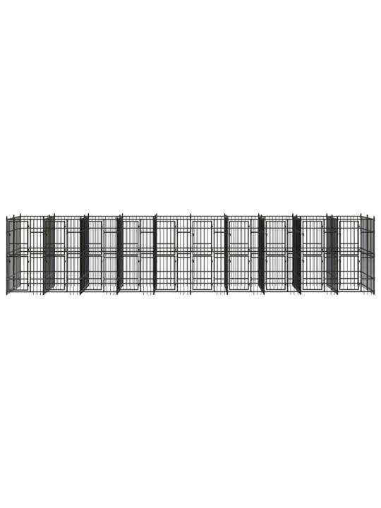 Koiran ulkohäkki teräs 18,43 m²