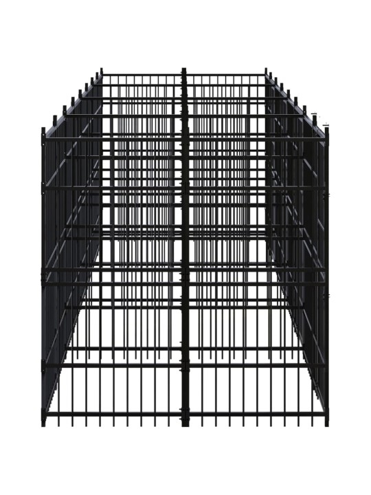 Koiran ulkohäkki teräs 14,75 m²