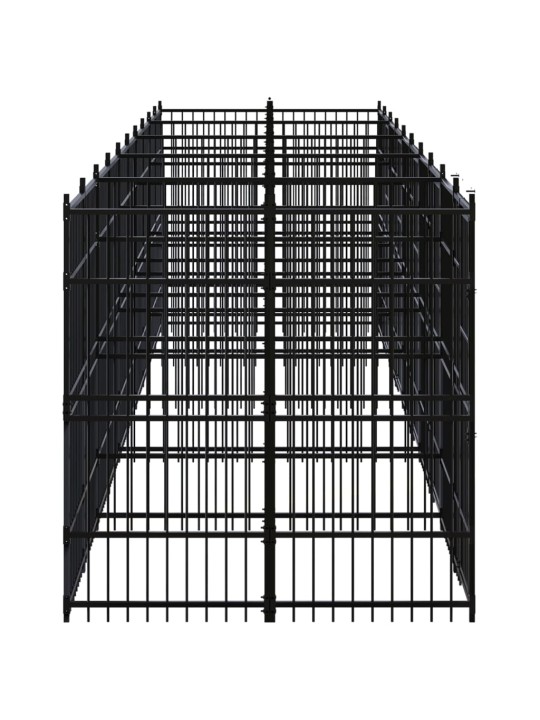 Koiran ulkohäkki teräs 18,43 m²