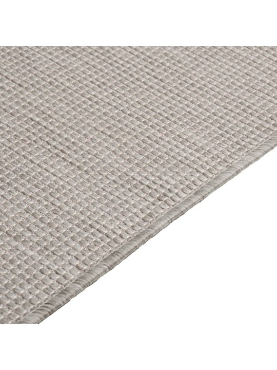 Ulkomatto Flatweave 80x150 cm harmaanruskea