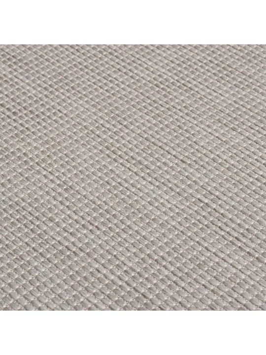 Ulkomatto Flatweave 80x250 cm harmaanruskea