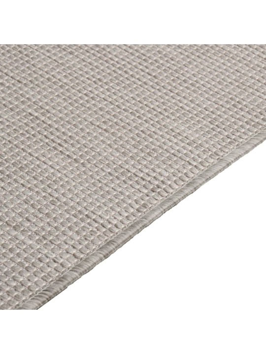 Ulkomatto Flatweave 200x280 cm harmaanruskea