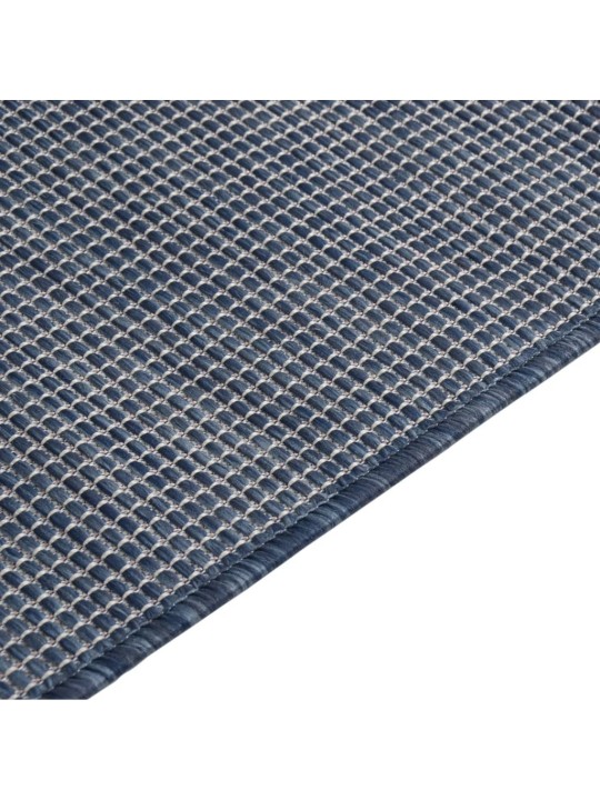 Ulkomatto Flatweave 80x250 cm sininen