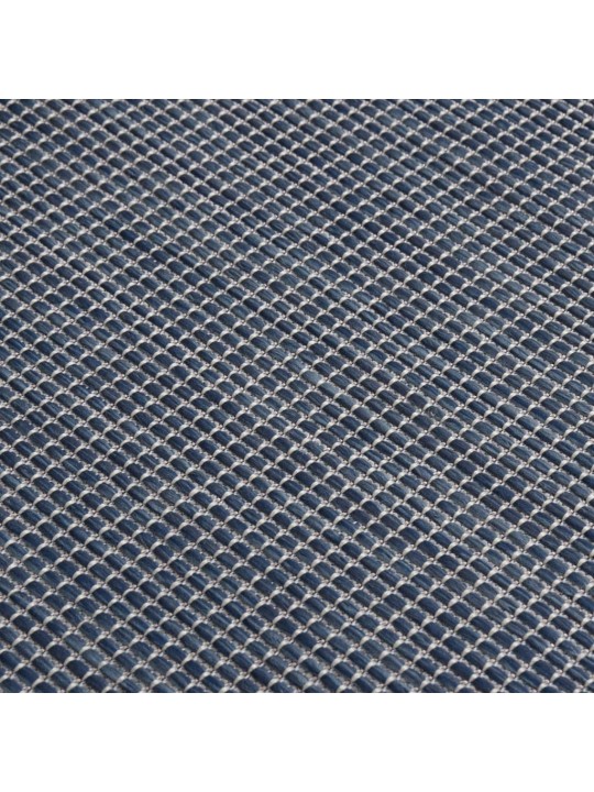 Ulkomatto Flatweave 100x200 cm sininen