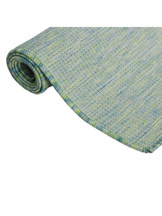 Ulkomatto Flatweave 80x150 cm turkoosi