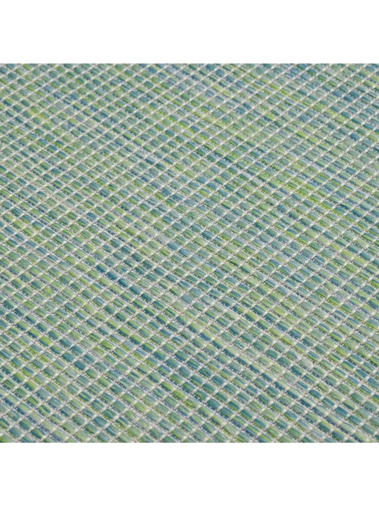 Ulkomatto Flatweave 80x150 cm turkoosi