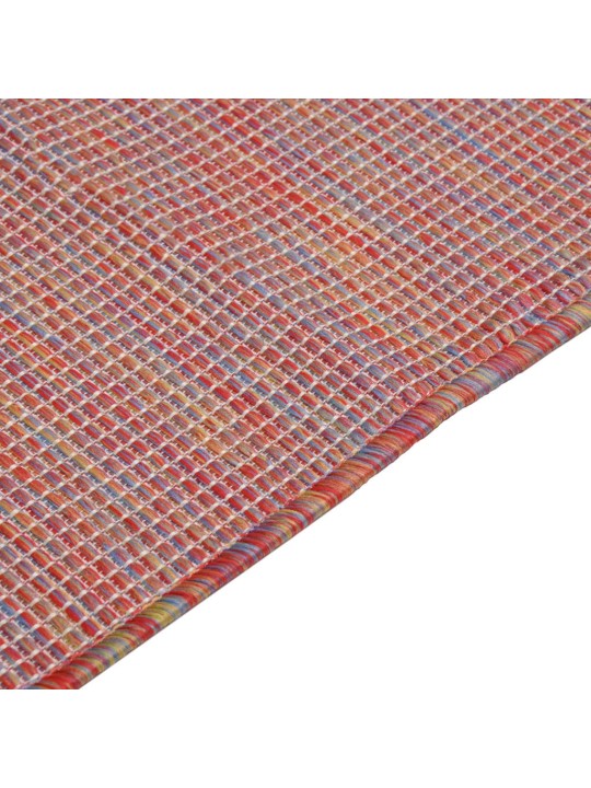 Ulkomatto Flatweave 80x250 cm punainen