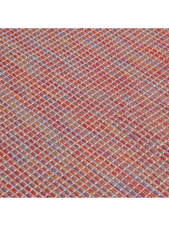 Ulkomatto Flatweave 80x250 cm punainen