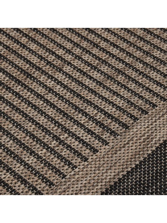 Ulkomatto Flatweave 80x150 cm tummanruskea