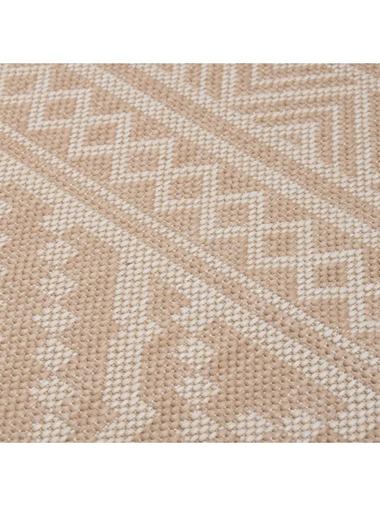 Ulkomatto Flatweave 80x150 cm ruskeat raidat