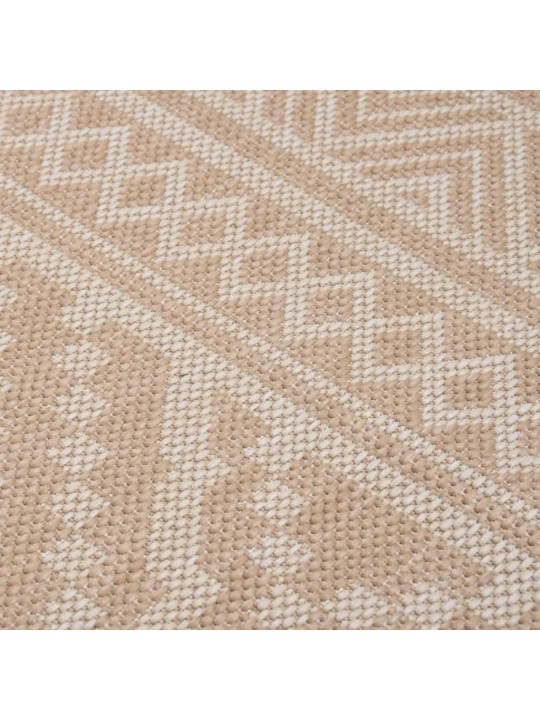 Ulkomatto Flatweave 80x250 cm ruskeat raidat