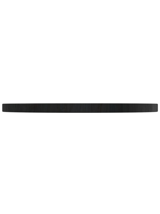 Pöytälevy musta ø50x2,5 cm täysi mänty