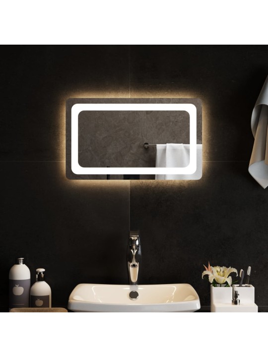 Kylpyhuoneen LED-peili 50x30 cm