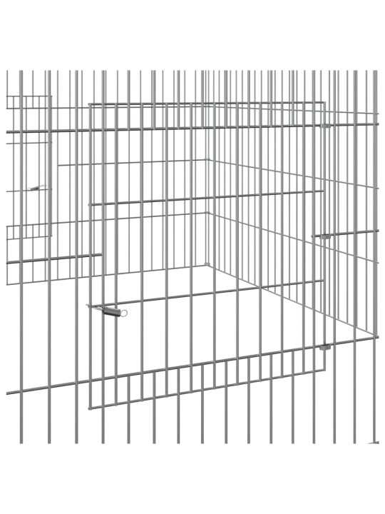 Kanihäkki 110x110x55 cm galvanoitu rauta