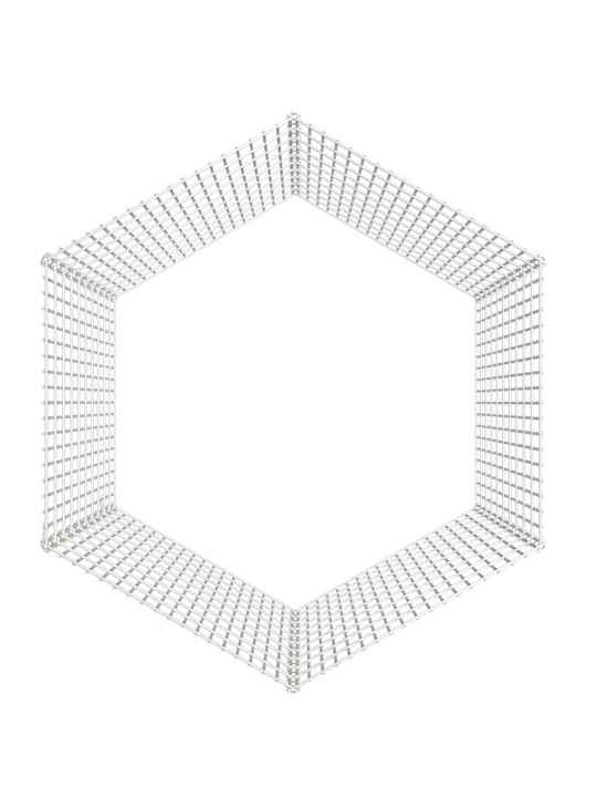 6-paneelinen kanihäkki 54x100 cm galvanoitu rauta