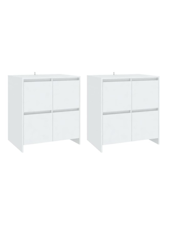 Senkit 2 kpl valkoinen 70x41x75 cm tekninen puu