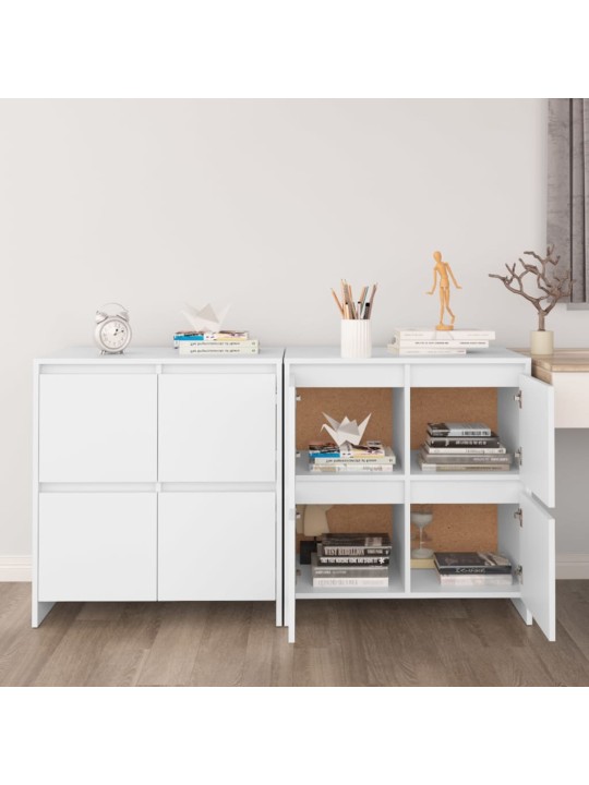 Senkit 2 kpl valkoinen 70x41x75 cm tekninen puu