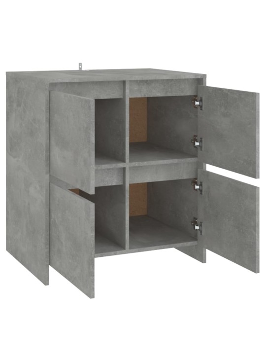 Senkit 2 kpl betoninharmaa 70x41x75 cm lastulevy