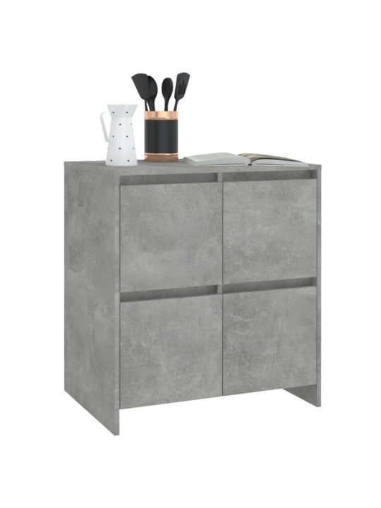 Senkit 2 kpl betoninharmaa 70x41x75 cm lastulevy