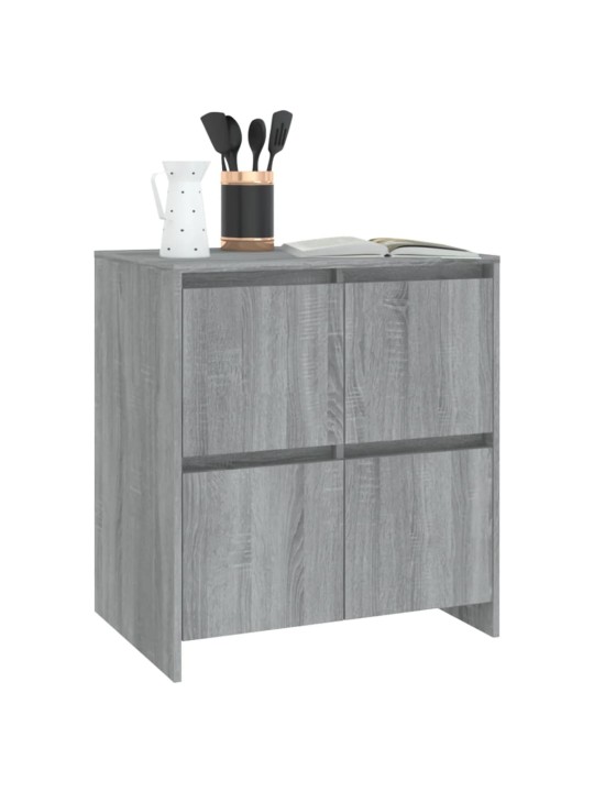 Senkit 2 kpl harmaa sonoma 70x41x75 cm tekninen puu