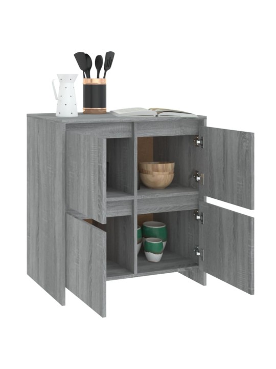 Senkit 2 kpl harmaa sonoma 70x41x75 cm tekninen puu