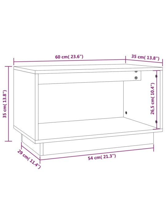 TV-taso 60x35x35 cm täysi mänty