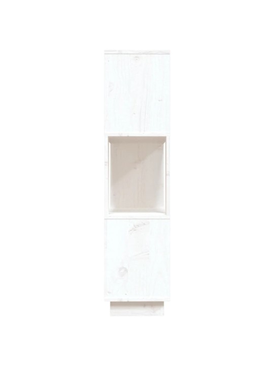 Kirjahylly/tilanjakaja valkoinen 80x25x101 cm täysi mänty