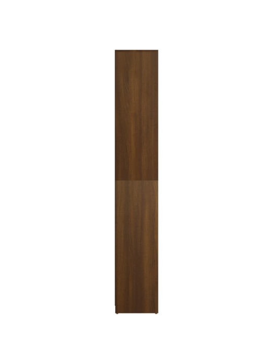 Kylpyhuoneen kaappi ruskea tammi 30x30x183,5 cm tekninen puu