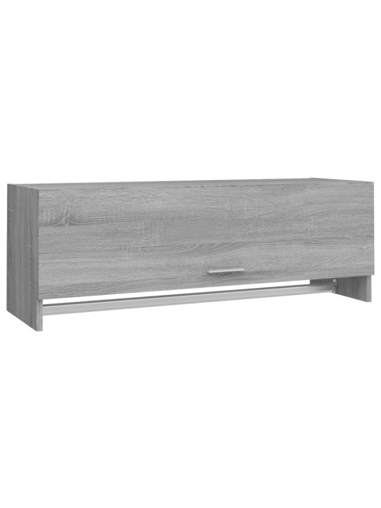 Vaatekaappi harmaa sonoma 100x32,5x35 cm tekninen puu