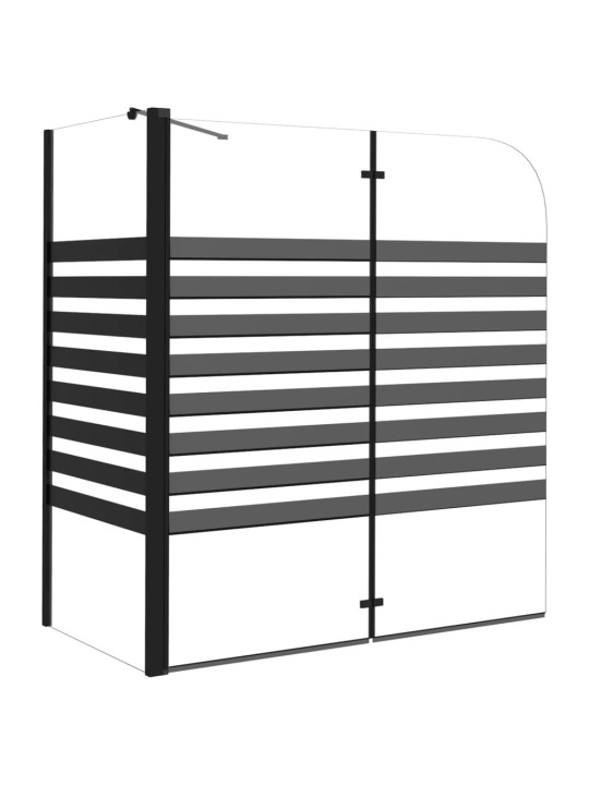 Suihkuseinä raidallinen 120x68x130 cm karkaistu lasi