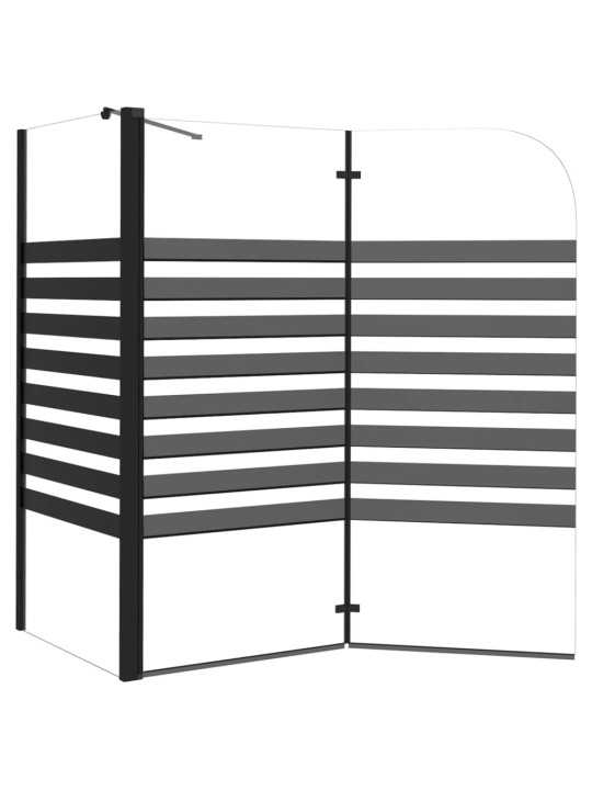 Suihkuseinä raidallinen 120x68x130 cm karkaistu lasi