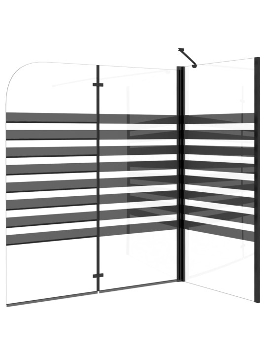 Suihkuseinä raidallinen 120x68x130 cm karkaistu lasi