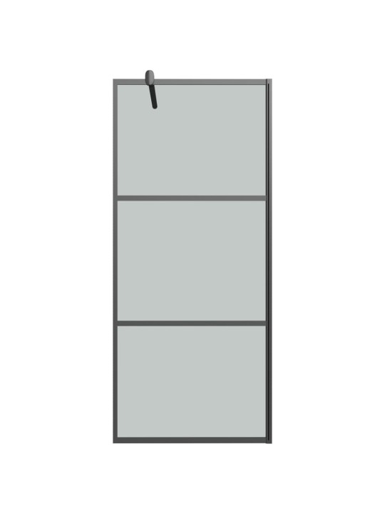 Walk-in suihkuseinäke 80x195 cm tumma ESG-lasi musta