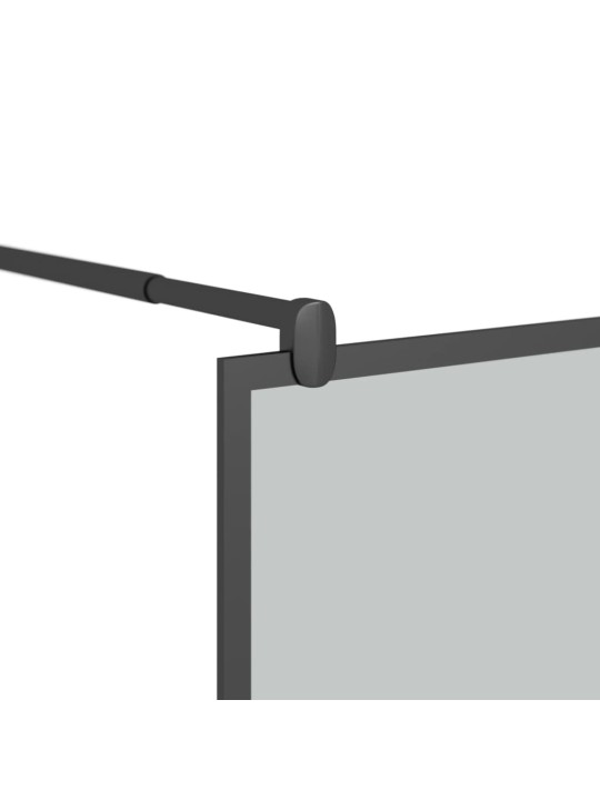 Walk-in suihkuseinäke 90x195 cm tumma esg-lasi musta