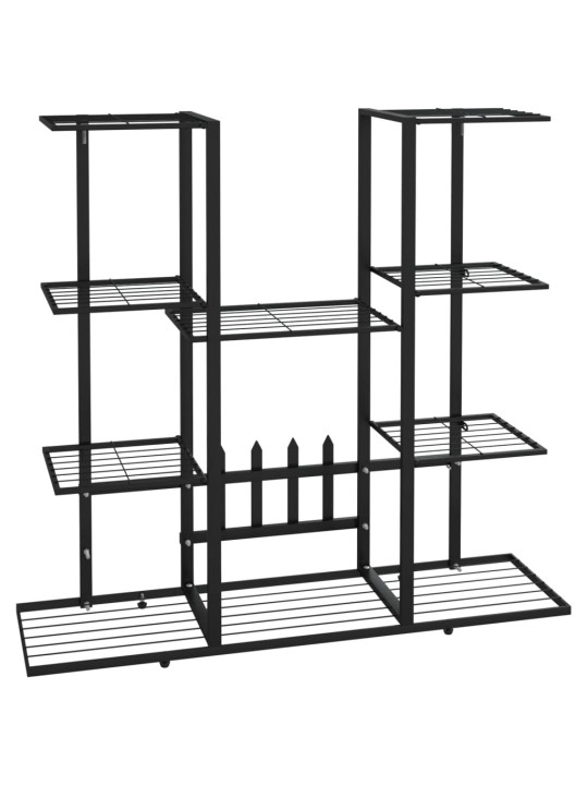 Kukkateline 94,5x25x89 cm musta rauta