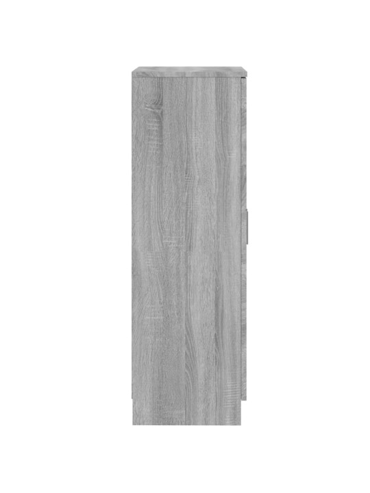 Kenkäkaappi harmaa sonoma 55x35x108 cm tekninen puu