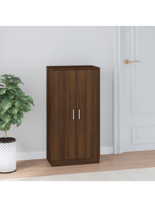 Kenkäkaappi ruskea tammi 55x35x108 cm tekninen puu