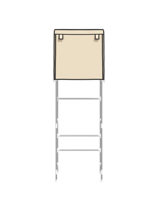 2-kerroksinen säilytyshylly WC-pytyn ylle kerma 56x30x170 cm