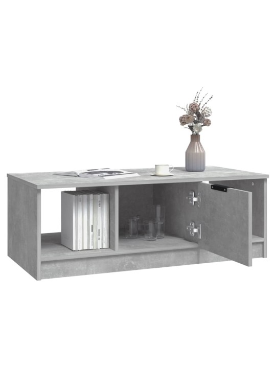 Sohvapöytä betoninharmaa 102x50x36 cm tekninen puu