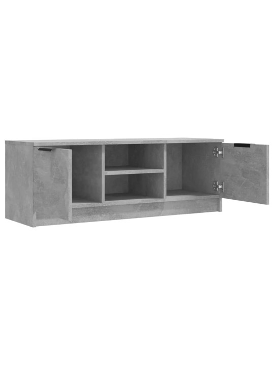 TV-taso betoninharmaa 102x35x36,5 cm tekninen puu